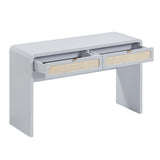 Patty 48" Rattan 2-Drawer Console Desk