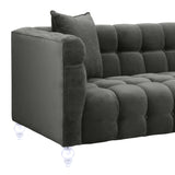 Bea 91" Performance Velvet Tufted Sofa