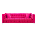 Bea 91" Performance Velvet Tufted Sofa