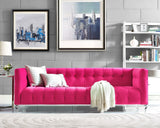 Bea 91" Performance Velvet Tufted Sofa
