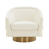 Flapper Velvet Swivel Chair
