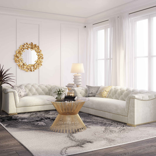 Farah 91" Performance Velvet Sofa by Inspire Me! Home Decor