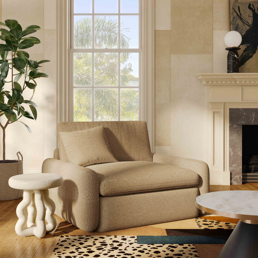 Rachelle Tan Contract-Grade Boucle Lounge Chair