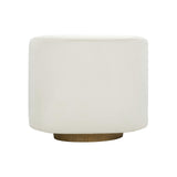 Presley Cream Performance Velvet Swivel Accent Chair