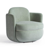 Wolfie Performance Velvet Swivel Accent Chair