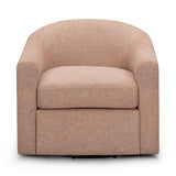 Thao Contract-Grade Basketweave Fabric Swivel Accent Chair