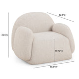 Marius Contract-Grade Boucle Accent Chair