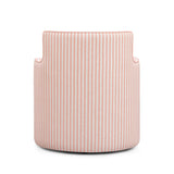 Passe Striped Linen Swivel Accent Chair