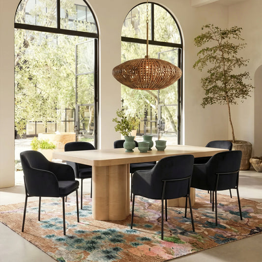 Sydney Performance Velvet Armchair - Set of 2