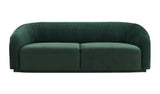 Yara 90.6" Pleated Performance Velvet Sofa by Inspire Me! Home Decor