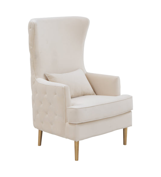 Alina Performance Velvet Tall Tufted Back Chair