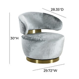 Austin Performance Fabric Swivel Accent Chair