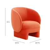 Kiki Performance Velvet Accent Chair