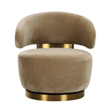 Austin Upcycled Contract-Grade Fabric Swivel Accent Chair