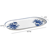 Cottage China Blue & White Serving Tray