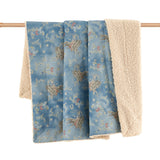 Lee Western Washed Denim Teddy-Backed Throw, 2 MOQ