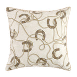 Pierre Equestrian Cotton Sateen Teddy-Backed Pillow, 2 MOQ