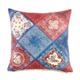 Patchwork Bandana Teddy-Backed Pillow, 2 MOQ