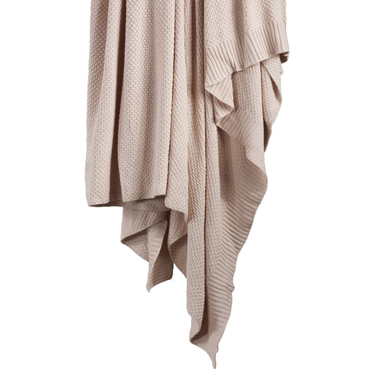 Cotton Knit Throw