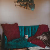 Cable Knit Soft Wool Throw Blanket