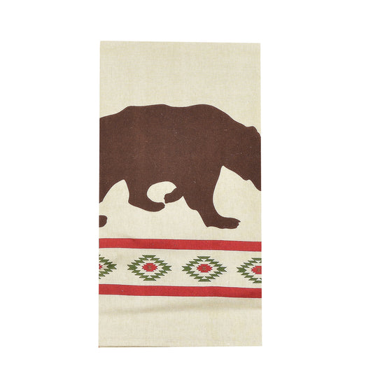 Aztec Bear Tea Towel, Set of 5, 2 MOQ