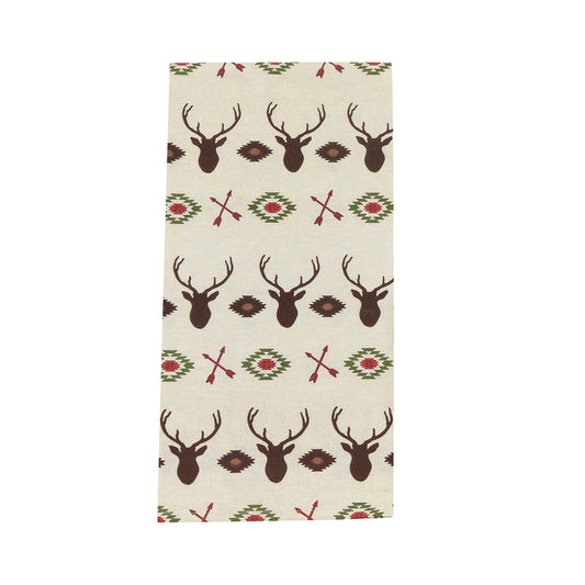 Aztec Multi Deer Tea Towel, Set of 5, 2 MOQ