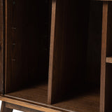 David 59" Modern Hidden Space Sliding Door TV Stand