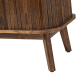 David 59" Modern Hidden Space Sliding Door TV Stand