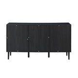 Posey 56″ Wood & Rattan Sideboard – Modern Coastal Storage Cabinet