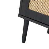 Posey 56″ Wood & Rattan Sideboard – Modern Coastal Storage Cabinet