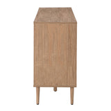 Posey 56″ Wood & Rattan Sideboard – Modern Coastal Storage Cabinet