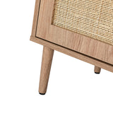 Posey 56″ Wood & Rattan Sideboard – Modern Coastal Storage Cabinet