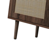 Posey 56″ Wood & Rattan Sideboard – Modern Coastal Storage Cabinet