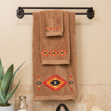 Del Sol 3PC Towel Set, Mocha, 2 MOQ