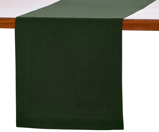 Green Table Runner - 100% Linen
