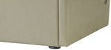 Tess Contemporary Velvet Bed with Curvaceous Design and Elegant Headboard for Stylish Bedrooms