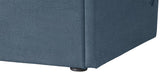 Tess Contemporary Velvet Bed with Curvaceous Design and Elegant Headboard for Stylish Bedrooms