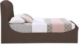 Tess Contemporary Velvet Bed with Curvaceous Design and Elegant Headboard for Stylish Bedrooms