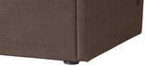 Tess Contemporary Velvet Bed with Curvaceous Design and Elegant Headboard for Stylish Bedrooms