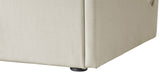 Tess Contemporary Velvet Bed with Curvaceous Design and Elegant Headboard for Stylish Bedrooms