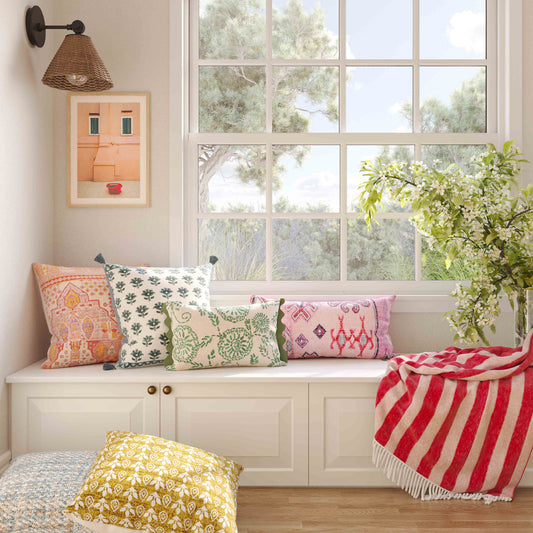 Harvest 20" Printed Cotton Throw Pillow Cover