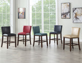 Tiffany 24" Counter Stool, Peacock Leatherette