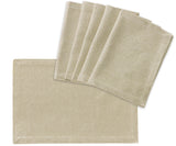 Cotton Placemats Set of 6 - Cloth Placemats
