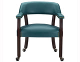 Tournament Arm Chair w/Casters, Teal