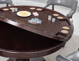 Tournament Game Table and Chairs, 6-Piece, Gray (Table & 4 Chairs)