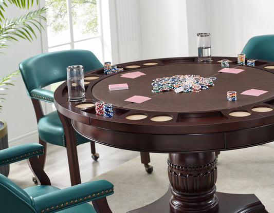 Tournament Game Table and Chairs, 6-Piece, Gray (Table & 4 Chairs)