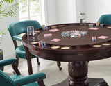Tournament Game Table and Chairs, 6-Piece, Gray (Table & 4 Chairs)