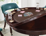 Tournament, Game Table and Chairs, 6-Piece, Brown (Table & 4 Side Chairs)