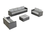 Transformer Patio Conversation Set - Modular 6 Piece to 10