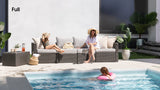 Transformer Patio Conversation Set - Modular 3 Piece to 5